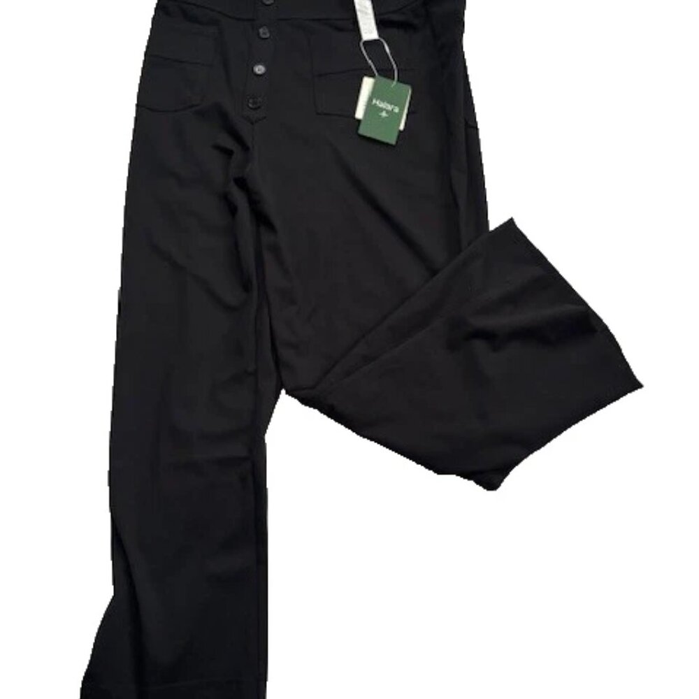 HALARA 16P Black High Waisted Pockets Straight Leg Casual Pants XL 16 Petite NWT - Picture 2 of 5